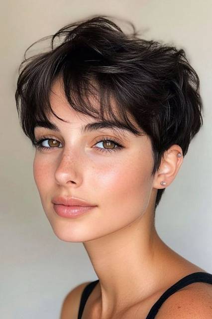 Textured Pixie hairstyle