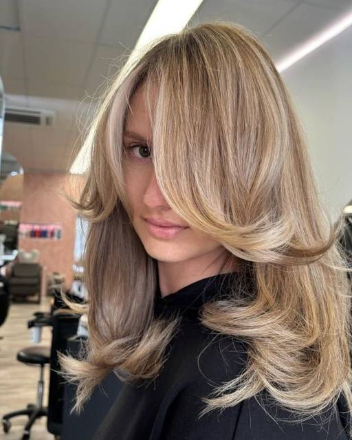 Curtain Layers hairstyle