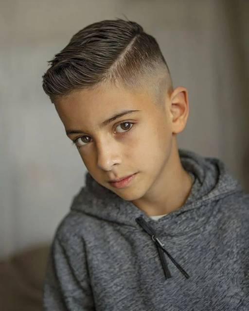Kids Hard Part hairstyle