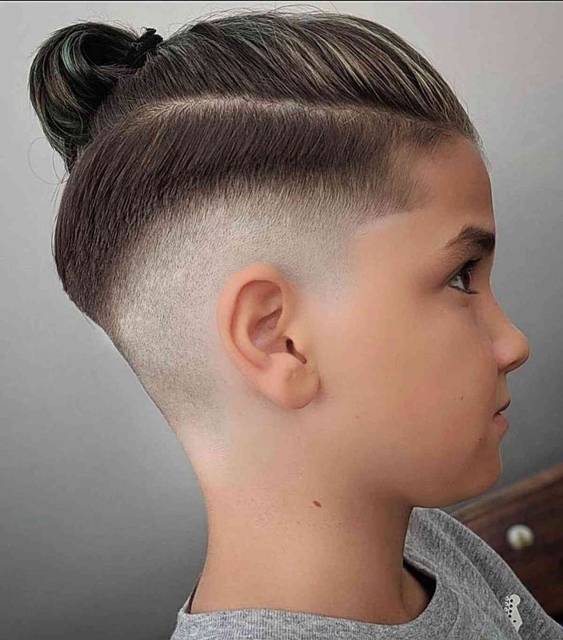 Kids Bun Fade hairstyle